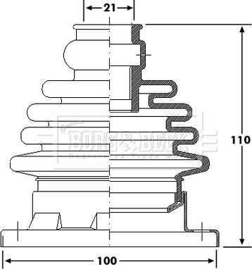 Borg & Beck BCB6173 - Cuffia, Semiasse autozon.pro