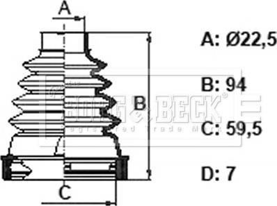 Borg & Beck BCB6399 - Cuffia, Semiasse autozon.pro