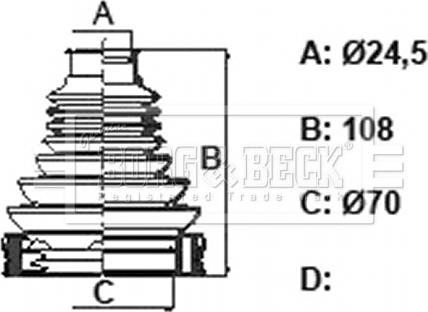 Borg & Beck BCB6396 - Cuffia, Semiasse autozon.pro