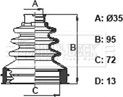 Borg & Beck BCB6391 - Cuffia, Semiasse autozon.pro