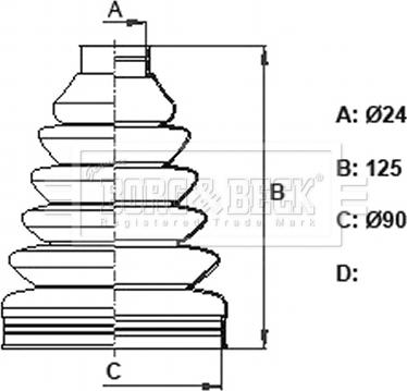 Borg & Beck BCB6344 - Cuffia, Semiasse autozon.pro