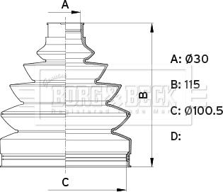 Borg & Beck BCB6345 - Cuffia, Semiasse autozon.pro