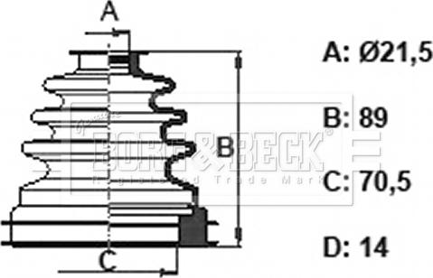 Borg & Beck BCB6357 - Cuffia, Semiasse autozon.pro