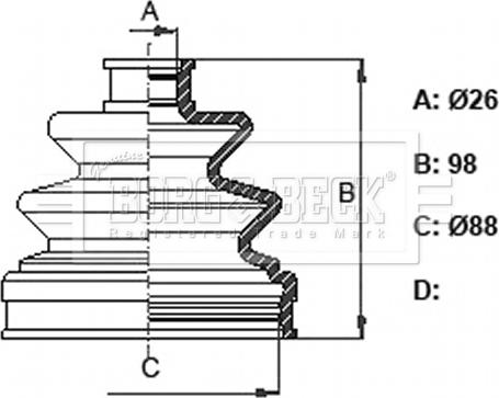 Borg & Beck BCB6364 - Cuffia, Semiasse autozon.pro