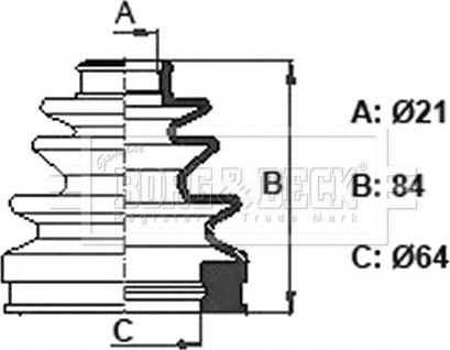 Borg & Beck BCB6360 - Cuffia, Semiasse autozon.pro