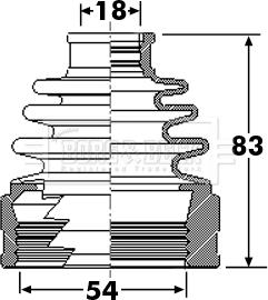 Borg & Beck BCB6306 - Cuffia, Semiasse autozon.pro