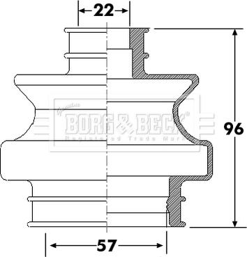 Borg & Beck BCB6301 - Cuffia, Semiasse autozon.pro