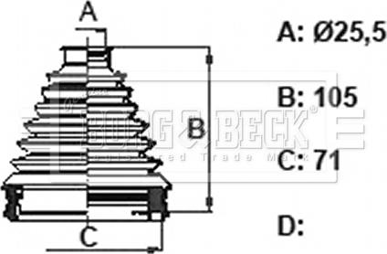 Borg & Beck BCB6318 - Cuffia, Semiasse autozon.pro