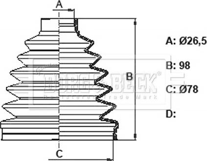 Borg & Beck BCB6389 - Cuffia, Semiasse autozon.pro