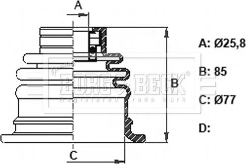 Borg & Beck BCB6327 - Cuffia, Semiasse autozon.pro