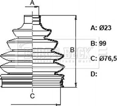 Borg & Beck BCB6376 - Cuffia, Semiasse autozon.pro