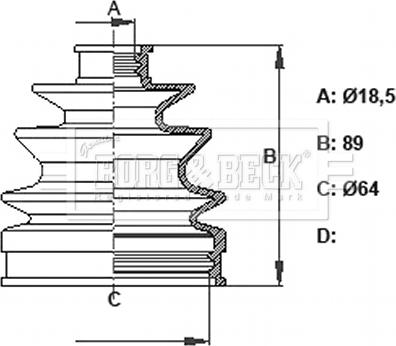 Borg & Beck BCB6378 - Cuffia, Semiasse autozon.pro