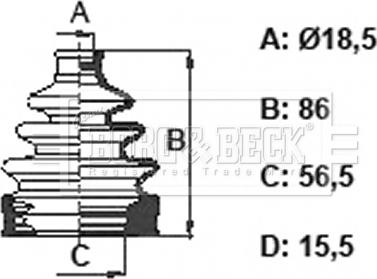 Borg & Beck BCB6372 - Cuffia, Semiasse autozon.pro