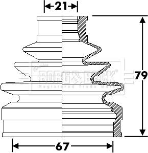 Borg & Beck BCB6291 - Cuffia, Semiasse autozon.pro