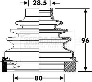 Borg & Beck BCB6297 - Cuffia, Semiasse autozon.pro