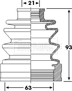 Borg & Beck BCB6245 - Cuffia, Semiasse autozon.pro