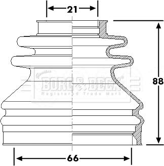 Borg & Beck BCB6240 - Cuffia, Semiasse autozon.pro