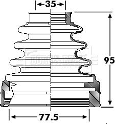 Borg & Beck BCB6243 - Cuffia, Semiasse autozon.pro