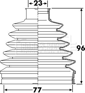 Borg & Beck BCB6247 - Cuffia, Semiasse autozon.pro