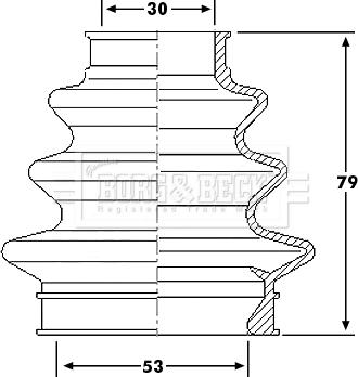 Borg & Beck BCB6208 - Cuffia, Semiasse autozon.pro