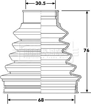 Borg & Beck BCB6203 - Cuffia, Semiasse autozon.pro