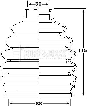 Borg & Beck BCB6236 - Cuffia, Semiasse autozon.pro