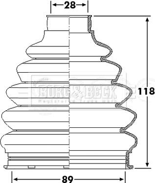 Borg & Beck BCB6229 - Cuffia, Semiasse autozon.pro