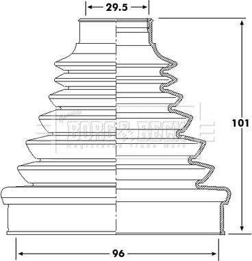 Borg & Beck BCB6220 - Cuffia, Semiasse autozon.pro