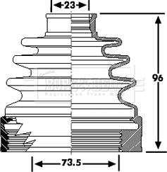 Borg & Beck BCB6222 - Cuffia, Semiasse autozon.pro