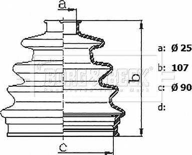 Borg & Beck BCB6227R - Cuffia, Semiasse autozon.pro