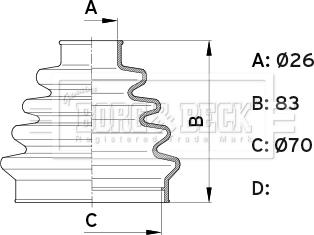 Borg & Beck BCB1005 - Cuffia, Semiasse autozon.pro