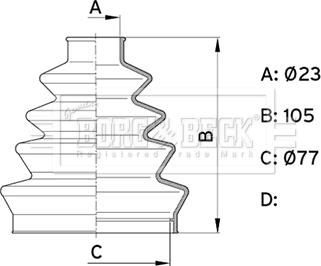 Borg & Beck BCB1001 - Cuffia, Semiasse autozon.pro