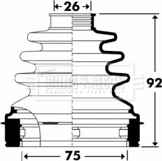 Borg & Beck BCB2906 - Cuffia, Semiasse autozon.pro