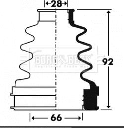 Borg & Beck BCB2900 - Cuffia, Semiasse autozon.pro