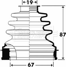 Borg & Beck BCB2901 - Cuffia, Semiasse autozon.pro