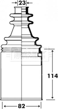 Borg & Beck BCB2915 - Cuffia, Semiasse autozon.pro