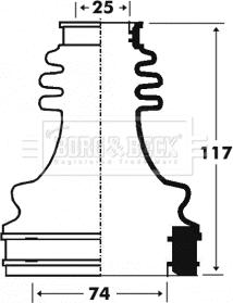 Borg & Beck BCB2916 - Cuffia, Semiasse autozon.pro