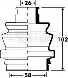 Borg & Beck BCB2911 - Cuffia, Semiasse autozon.pro