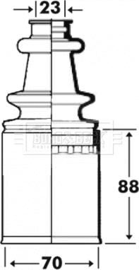 Borg & Beck BCB2913 - Cuffia, Semiasse autozon.pro