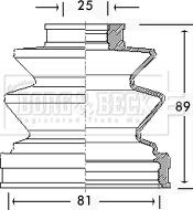 Borg & Beck BCB2458 - Cuffia, Semiasse autozon.pro