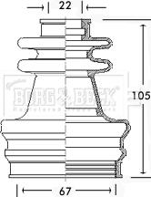 Borg & Beck BCB2417 - Cuffia, Semiasse autozon.pro