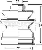 Borg & Beck BCB2484 - Cuffia, Semiasse autozon.pro