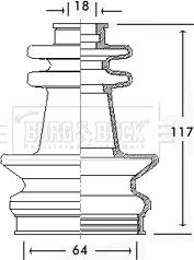 Borg & Beck BCB2597 - Cuffia, Semiasse autozon.pro