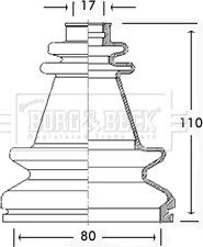 Borg & Beck BCB2502 - Cuffia, Semiasse autozon.pro