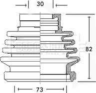 Borg & Beck BCB2576 - Cuffia, Semiasse autozon.pro