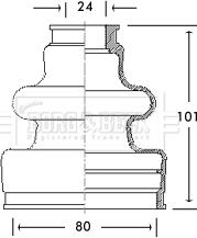 Borg & Beck BCB2651 - Cuffia, Semiasse autozon.pro