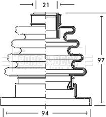 Borg & Beck BCB2674 - Cuffia, Semiasse autozon.pro