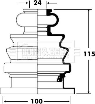 Borg & Beck BCB2677 - Cuffia, Semiasse autozon.pro