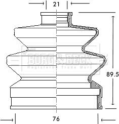 Borg & Beck BCB2045 - Cuffia, Semiasse autozon.pro