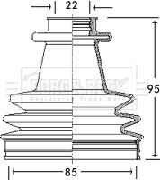 Borg & Beck BCB2165 - Cuffia, Semiasse autozon.pro